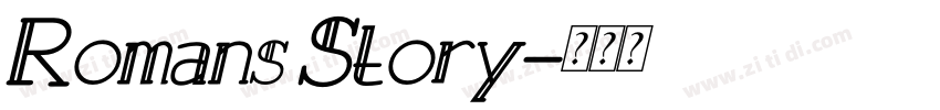 Romans Story字体转换